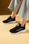Pembe Potin Esnek Taban Bağcıklı Rahat Kalıp Kadın Sneaker 001-22-25ÇTBeyz - 1