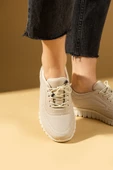 Pembe Potin Bağcıklı Rahat Taban Kadın Sneaker 59-685-25 - 5