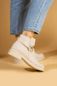 Pembe Potin Kilit Toka Detaylı Fermuarlı Rahat Kalıp Kaymaz Taban Kadın Bot 57-97-24 thumbnail 11