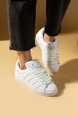 Pembe Potin Kalın Bağcıklı Şerit Detaylı Rahat Taban Kadın Sneakers 001-3458-25 - 3
