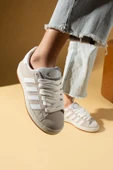 Pembe Potin Kalın Bağcıklı Şerit Detaylı Rahat Taban Kadın Sneakers 001-3458-25 - 4