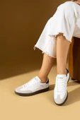 Pembe Potin Dikiş Detaylı Rahat Taban Bağcıklı Kadın Sneakers 001-1007-24ZÇT - 3