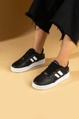 Pembe Potin Bağcıklı Comfort Taban Şeritli Kadın Sneaker 001-1005-24 - 1