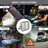 Cata CT-4698 Miami 200W Solar Projektör Güneş Enerjili, 3 Renk Modlu, Dimmerli, 336 LED’li Şarjlı Dış Mekan Aydınlatma Lambası (IP65, 7200 mAh) - 5