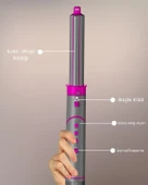 Mieco Aria 8 in 1  Uyumlu  Saç Kurutma ve Şekillendirme Seti - Pink - 4