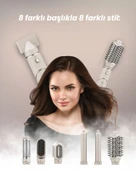 Mieco Aria 8 in 1 Saç Kurutma ve Şekillendirme Seti - Champagne thumbnail 4