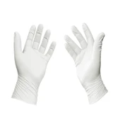 Beybi Lateks Pudralı Eldiven Muayene Beyaz Large L - 2