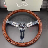 Nardi Ahşap Direksiyon 35cm-Çelik Gövde-Ojinal 1. Sınıf Premium Direksiyon - 2