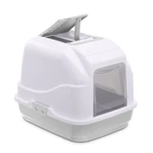 Imac Easy Cat Kapalı Kedi Tuvaleti Gri/beyaz 50x40x40cm - 1