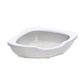 Imac Fred Açık Köşe Kedi Tuvaleti Bej/beyaz 51x51x15,5cm - 1