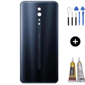 Oppo Reno Z Uyumlu Arka Pil Kapağı Siyah + Montaj Seti - 1