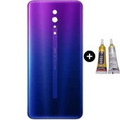 Oppo Reno Z Uyumlu Arka Pil Kapağı Mavi + B7000 - 1