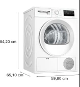 Bosch WTH22201TR 8 kg Beyaz A++ Kurutma Makinesi - 3
