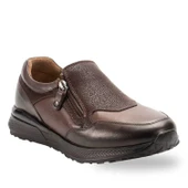 Forelli DELA 46710-G Kahve Kadın Günlük Deri Comfort Ayakkabı - 1