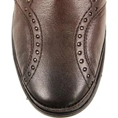 Forelli 25109-H Kahve Kadın Günlük Deri Comfort Ayakkabı - 5