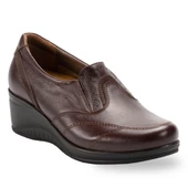 Forelli RUBY 57610-G Kahve Kadın Günlük Deri Comfort Ayakkabı thumbnail 1