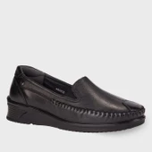 Forelli AMELIA 48002-G Siyah Kadın Günlük Deri Comfort Ayakkabı - 1