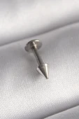 316L Çelik Gümüş Renk Çivi Model Piercing - 1