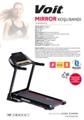 Voit Mirror Otomatik Eğimli Koşu Bandı 2.5hp Katlanabilir Bluetooth'lu 110kg - 3