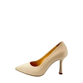 Hakiki Deri Stiletto Disparita 26301 İnce Topuk Kadın Ayakkabı - 4