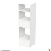 Modilayn ANKA (60x217x56 cm) Boyutunda Ankastre 2 Kapaklı Mini/Midi Mikrodalga Fırın Dolabı - 8
