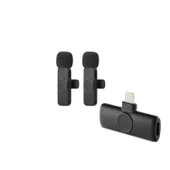 Kablosuz Çift Mikrofon Lıghtnıng Siyah Hdx2786 - 1