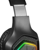 RAMPAGE RM-K90 VECTOR SİYAH RGB LED 3.5MM GAMING MİKROFONLU OYUNCU KULAKLIĞI - 5