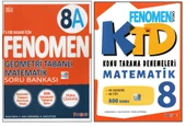 FENOMEN 8.SINIF GEOMETRİ TABANLI SORU BANKASI 8A+MATEMATİK KONU TARAMA DENEMELERİ (2 KİTAP) - 1