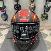 MTS M-801 SNAKE Full Face DRAGLAX RED - 5