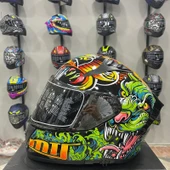 MTS M-801 SNAKE Full Face Kask AZURE - 1
