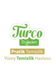 Turco Doğadan Pratik Yüzey Temizlik Havlusu Yeşil Sabun Lavanta Limon 3x100 - 5