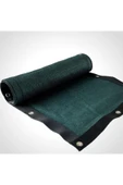 Filexus %95'lik 3m X 22m Gölgelik-bahçe Çit Filesi-Premium Şeritli Halkalı - Koyu Yeşil - 1