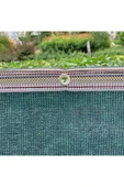 Filexus %95'lik 6m x 35m Gölgelik-Bahçe Çit Filesi-Şeritli Halkalı - Koyu Yeşil - 1