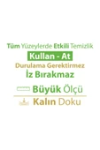 Turco Doğadan Pratik Yüzey Temizlik Havlusu 3x100 & Yer Temizlik Havlusu 2X50 Karma Paket - 3