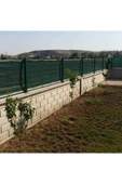 fileambalaj Yüzde 95'lik Yeşil Gölgelik File - 2*20 Metre - Branda - Çit Filesi - Şeritli Halkalı - 4