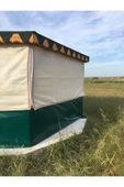 YUNUSDUŞ Gölgelik File 4metre X7metre =28mt2 %95'lik Gölgelik Krem File Kolon Dikimli Kuşgözü Halkalı Jut - 2