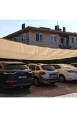 SeraTrend Gölgelik File 4x6metre Çit Filesi %95 Gölge Koruma Krem 95'lik Bahçe Çiti Halkalı Kuşaklı Jüt Gölgel - 3