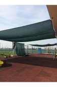 YUNUSDUŞ Gölgelik File 1,5metre X 30metre=45mt2 %95'lik Gölgelik Yeşil File Kolon Dikimli Kuşgözlü Halkalı - 1