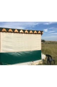 YUNUSDUŞ Gölgelik File 4metre X7metre =28mt2 %95'lik Gölgelik Krem File Kolon Dikimli Kuşgözü Halkalı Jut - 5
