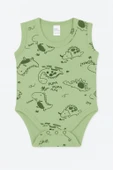 Dino Geniş Askılı Bebek Çıtçıtlı Body - 4