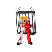 Hareketli Sesli Sensörlü Mahkum Joker İskelet Dekorasyon 22x27 cm - 1