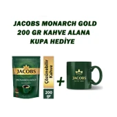 Jacobs Monarch Gold 200 gr Çözünebilir Kahve + Kupa Hediyeli x 4 Adet - 3
