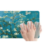Van Gogh Desenli Büyük Masa Pedi 90x40 cm 3 mm Kaymaz Tabanlı Desk Mat Kumaş Mouse Pad thumbnail 5
