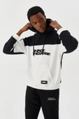 No Fear Erkek Sweatshirt Kapüşonlu Siyah Beyaz M500272 - 2