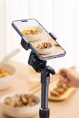 Farway 360 Derece Ayarlanılabilir 4 Kademeli Alüminyum Telefon Tutucu Tripod Monopod Selfie Çubuğu 210 cm Çantalı - 5