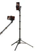 Farway 360 Derece Ayarlanılabilir 4 Kademeli Alüminyum Telefon Tutucu Tripod Monopod Selfie Çubuğu 210 cm Çantalı - 1