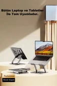 Farway Metal Laptop Macbook Notebook Standı 2 Kademeli 360 Derece Ayarlanılabilir - 3