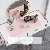 Masa Desk Mat 90x45 cm – Geniş Çift Taraflı Deri Mouse Pad Kaymaz Masa Koruyucu thumbnail 8