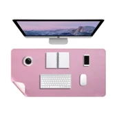 Masa Desk Mat 60x30 cm – Çift Taraflı Kaymaz Deri Mouse Pad Ofis ve Makyaj Masası Koruyucu thumbnail 4
