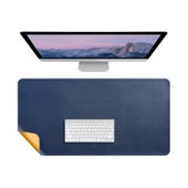 Masa Desk Mat 90x45 cm – Geniş Çift Taraflı Deri Mouse Pad Kaymaz Masa Koruyucu thumbnail 1